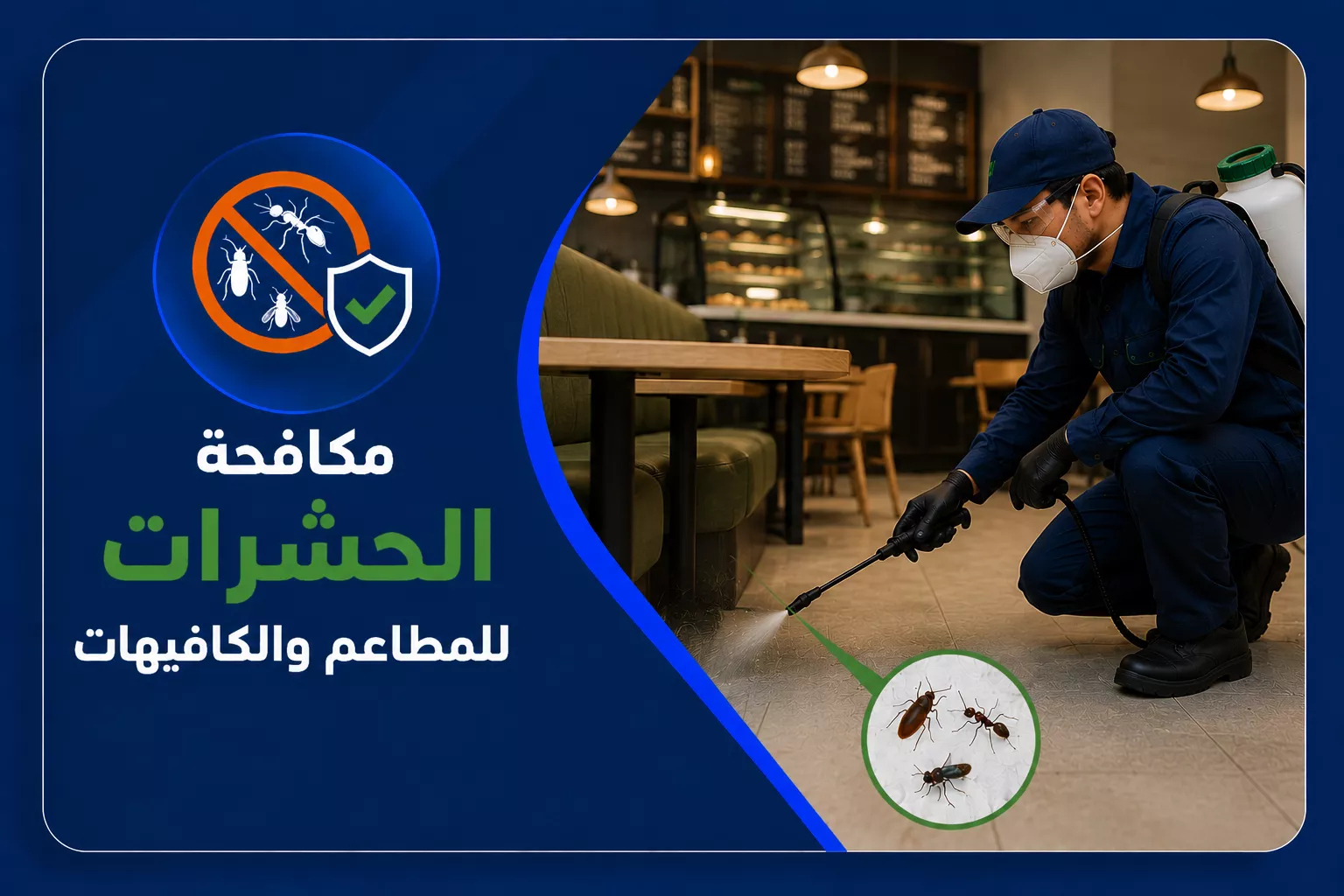 مكافحة حشرات المطاعم والكافيهات