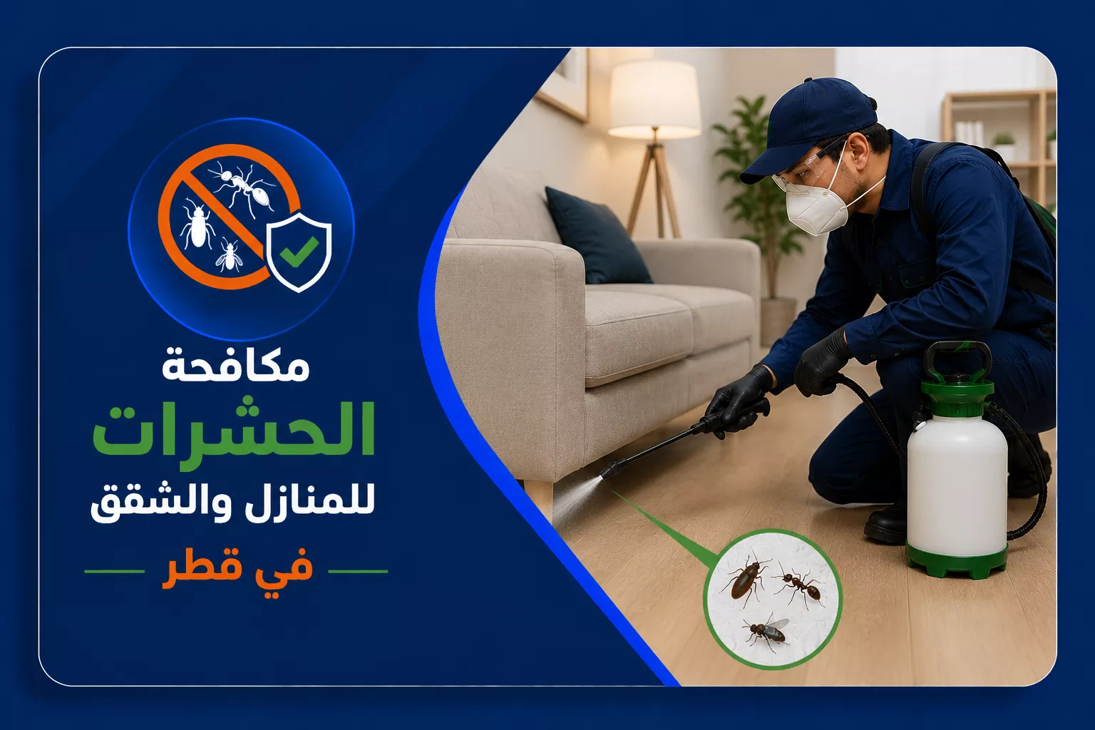 مكافحة حشرات المنازل والشقق