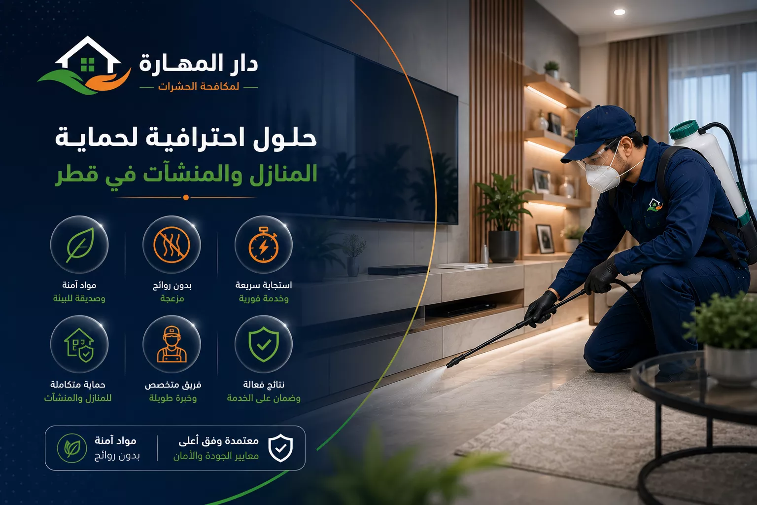 فريق دار المهارة لمكافحة الحشرات في قطر