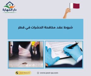 شروط عقد مكافحة الحشرات في قطر