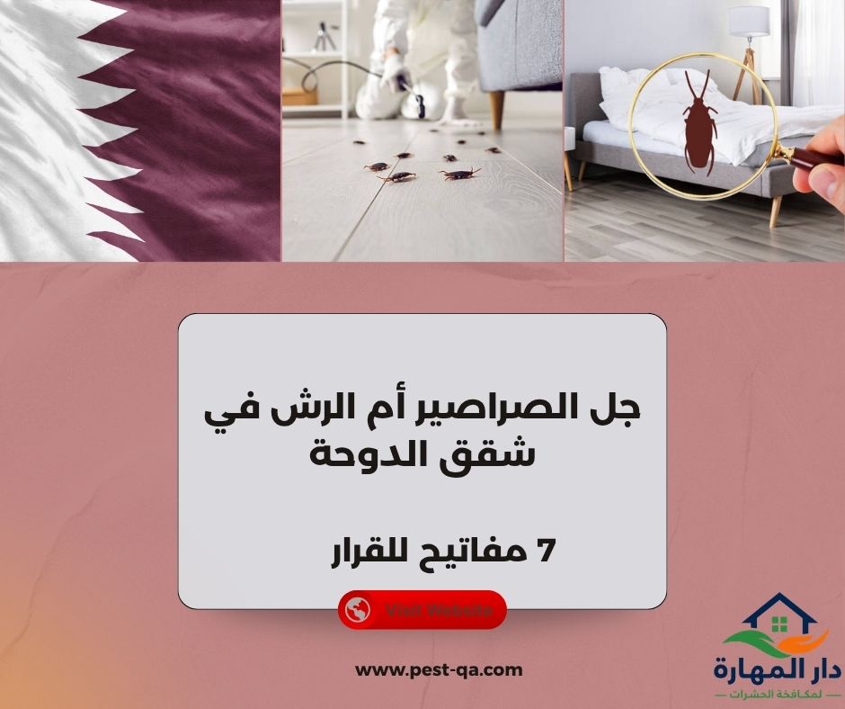 جل الصراصير أم الرش في شقق الدوحة