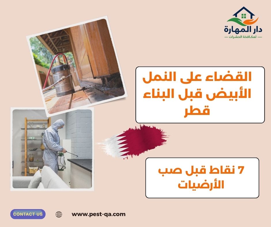 القضاء على النمل الأبيض قبل البناء قطر