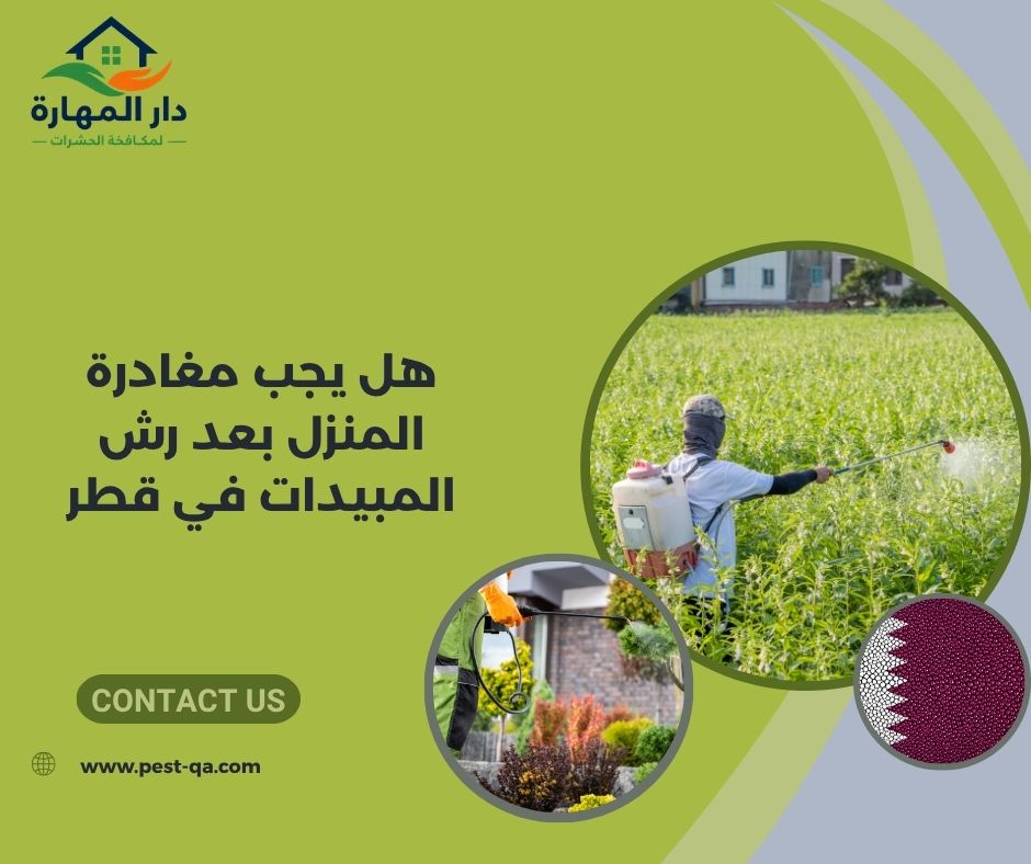 هل يجب مغادرة المنزل بعد رش المبيدات في قطر هل يجب مغادرة المنزل بعد رش المبيدات في قطر